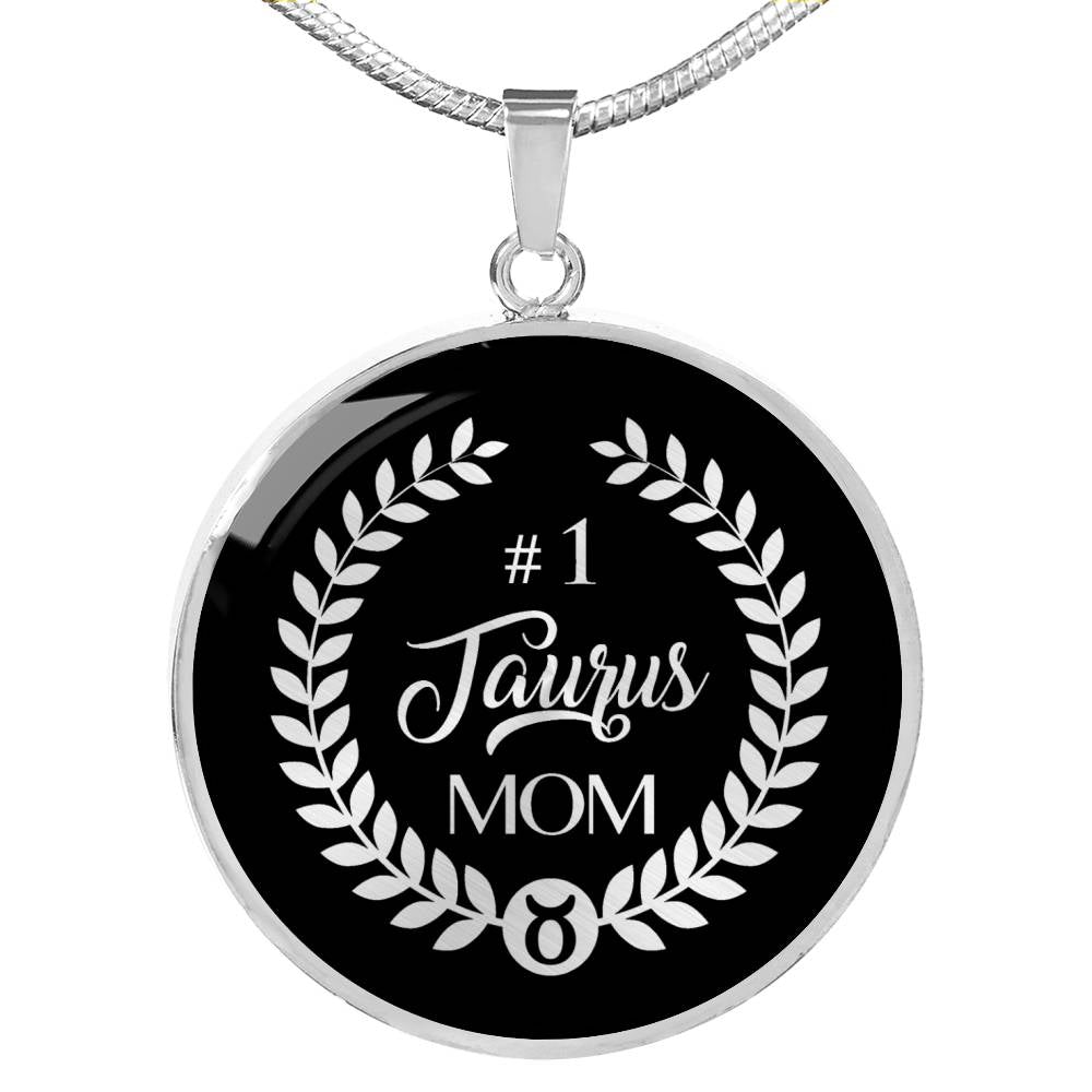 #1 Taurus Mom Circle Necklace zodiac jewelry for her birthday outfit