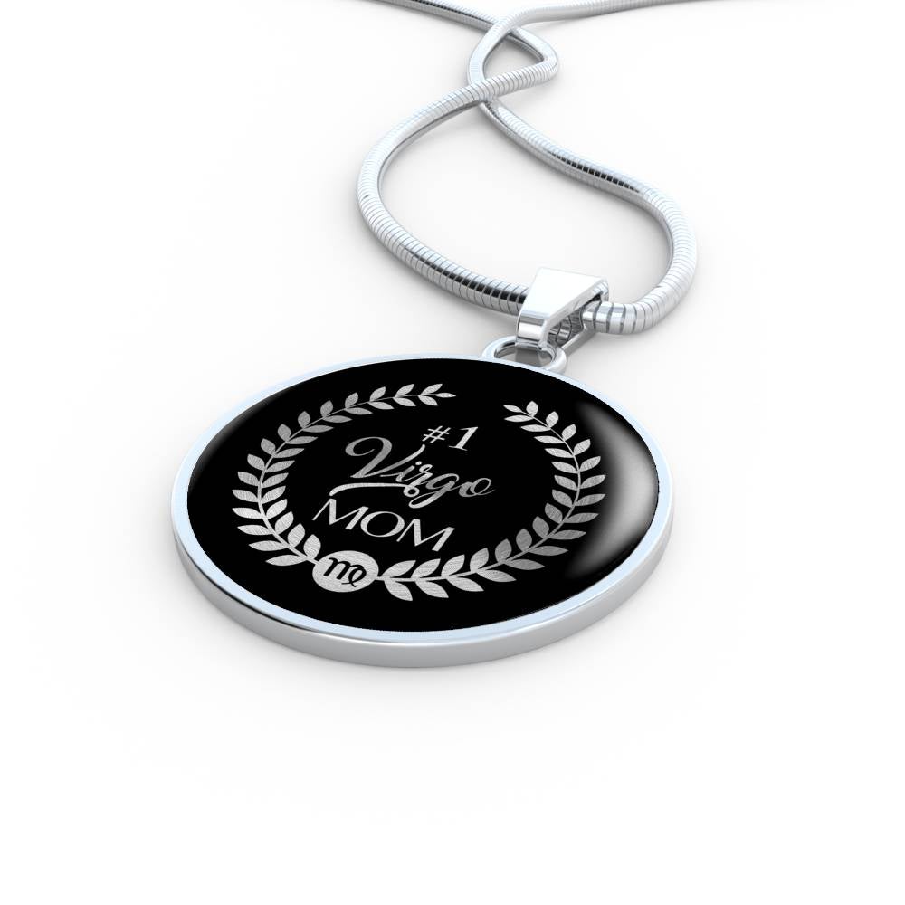 #1 Virgo Mom Circle Necklace zodiac jewelry for her birthday outfit