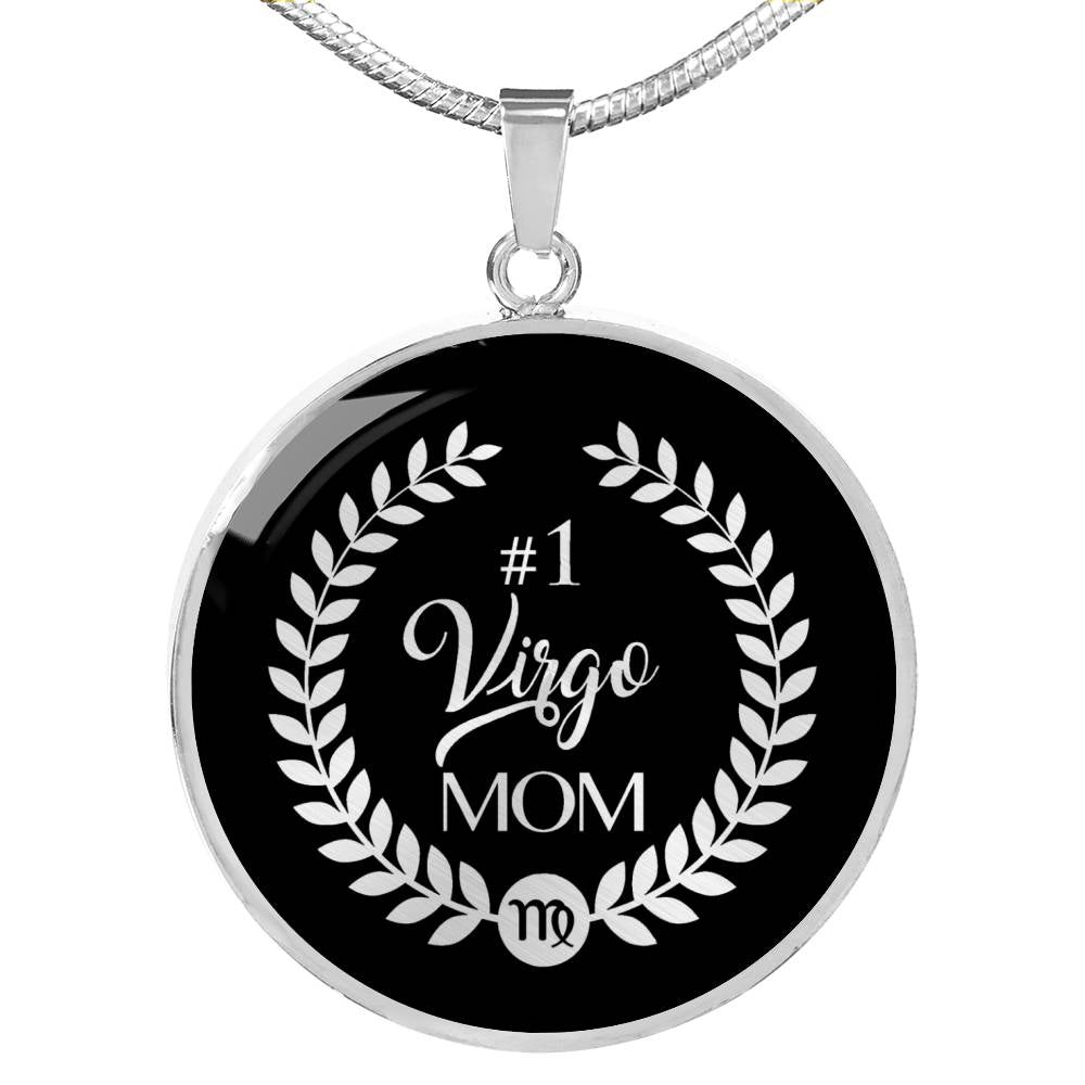 #1 Virgo Mom Circle Necklace zodiac jewelry for her birthday outfit