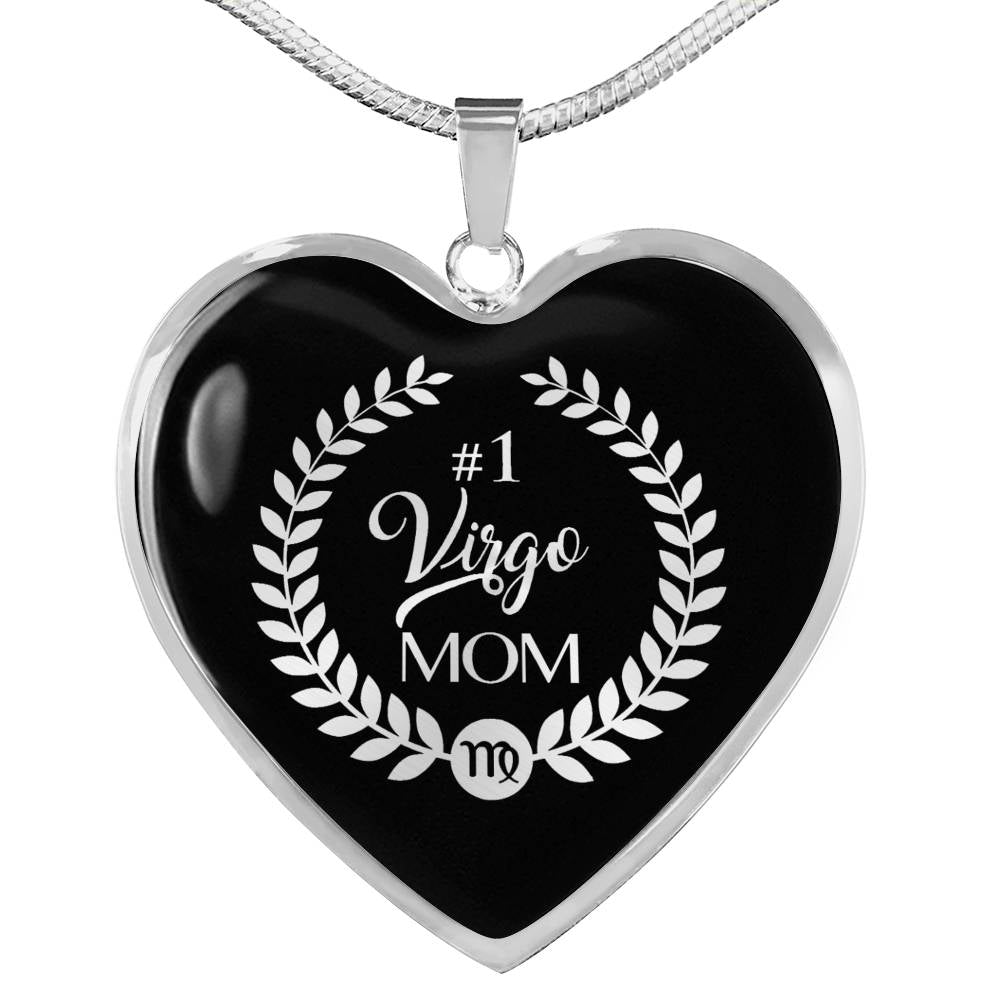 #1 Virgo Mom Heart Necklace zodiac jewelry for her birthday outfit