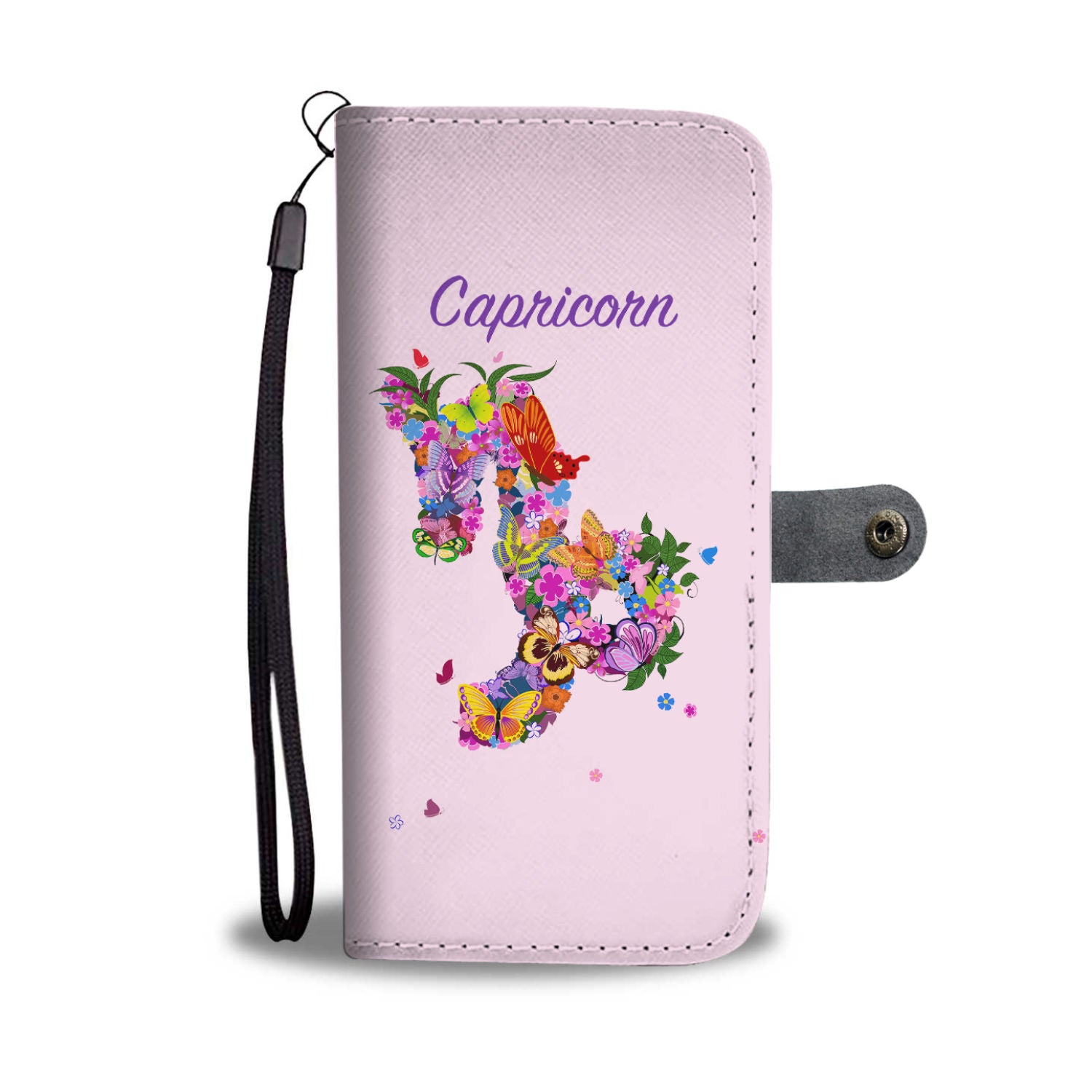 Capricorn Floral Phone Wallet