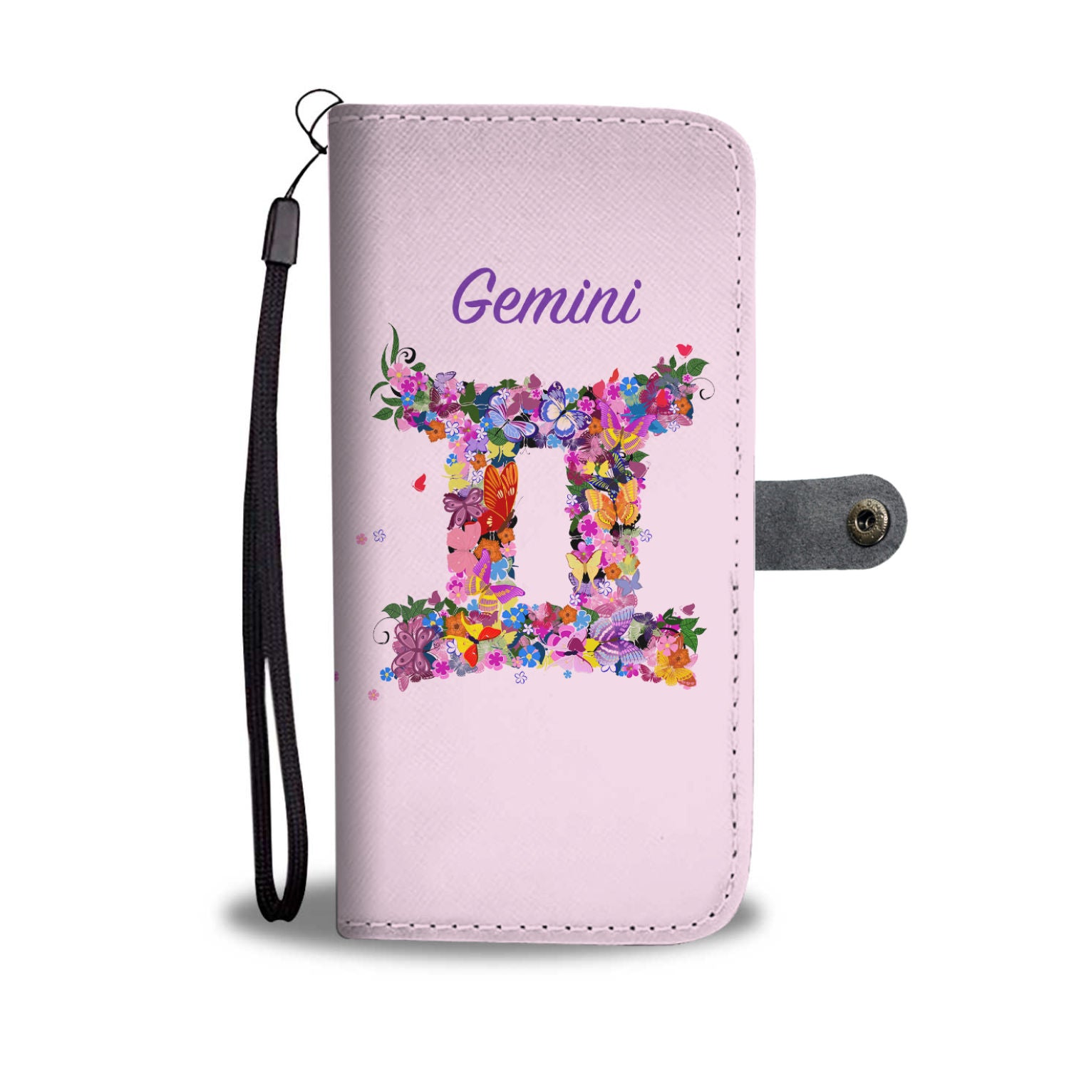 Gemini Floral Phone Wallet