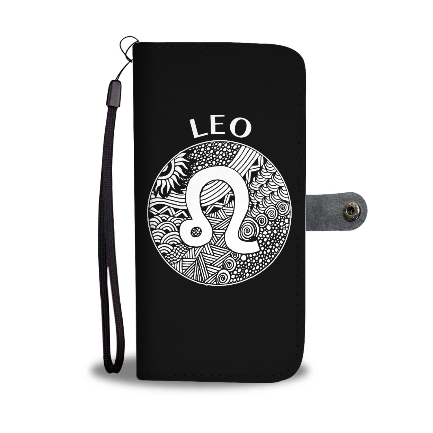 Leo Circle Design Phone Wallet