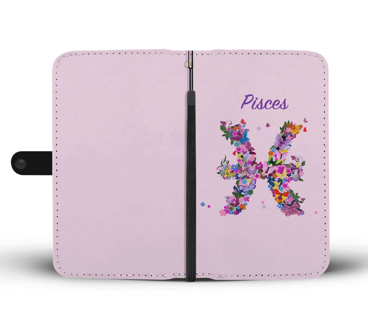 Pisces Floral Phone Wallet