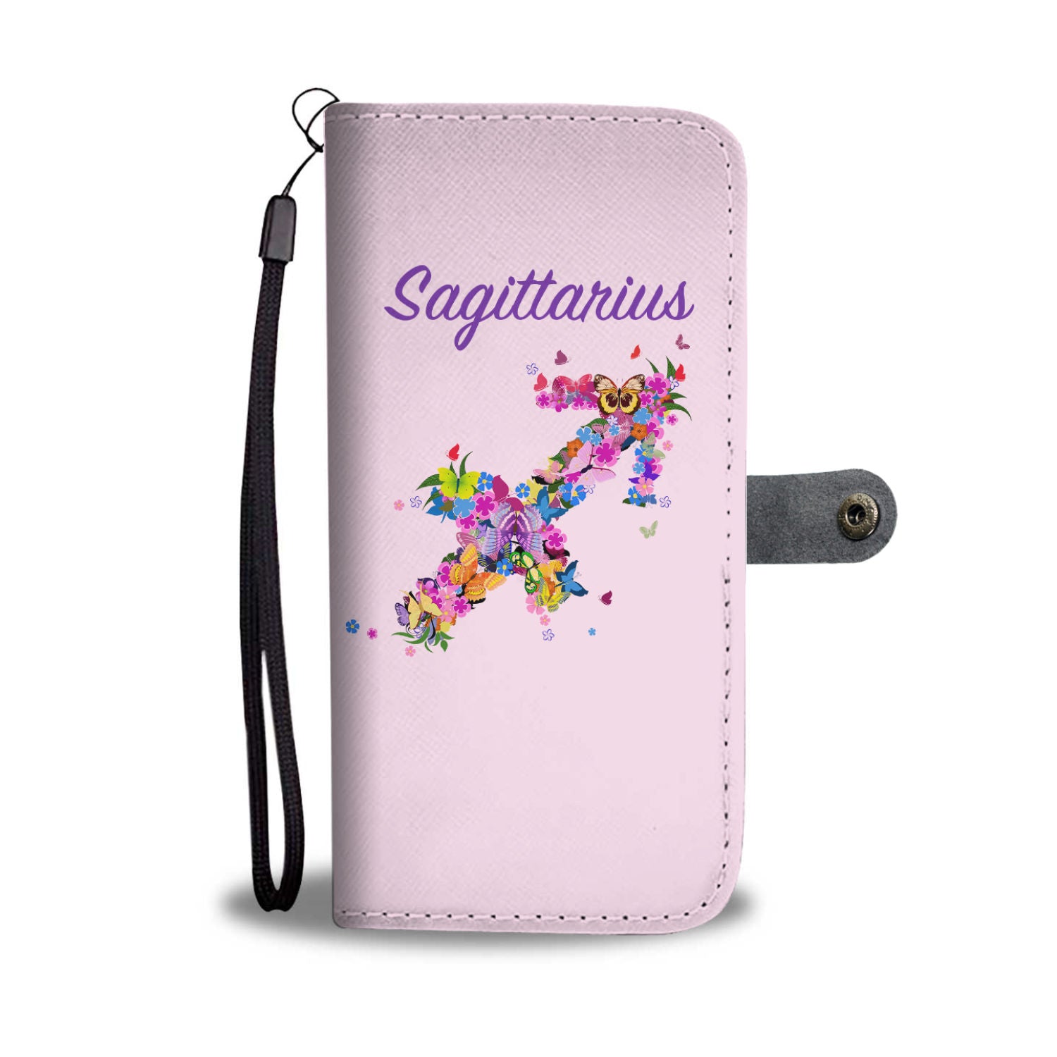 Sagittarius Floral Phone Wallet