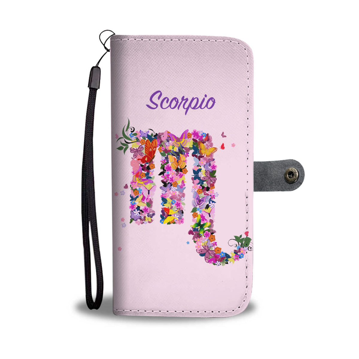 Scorpio Floral Phone Wallet