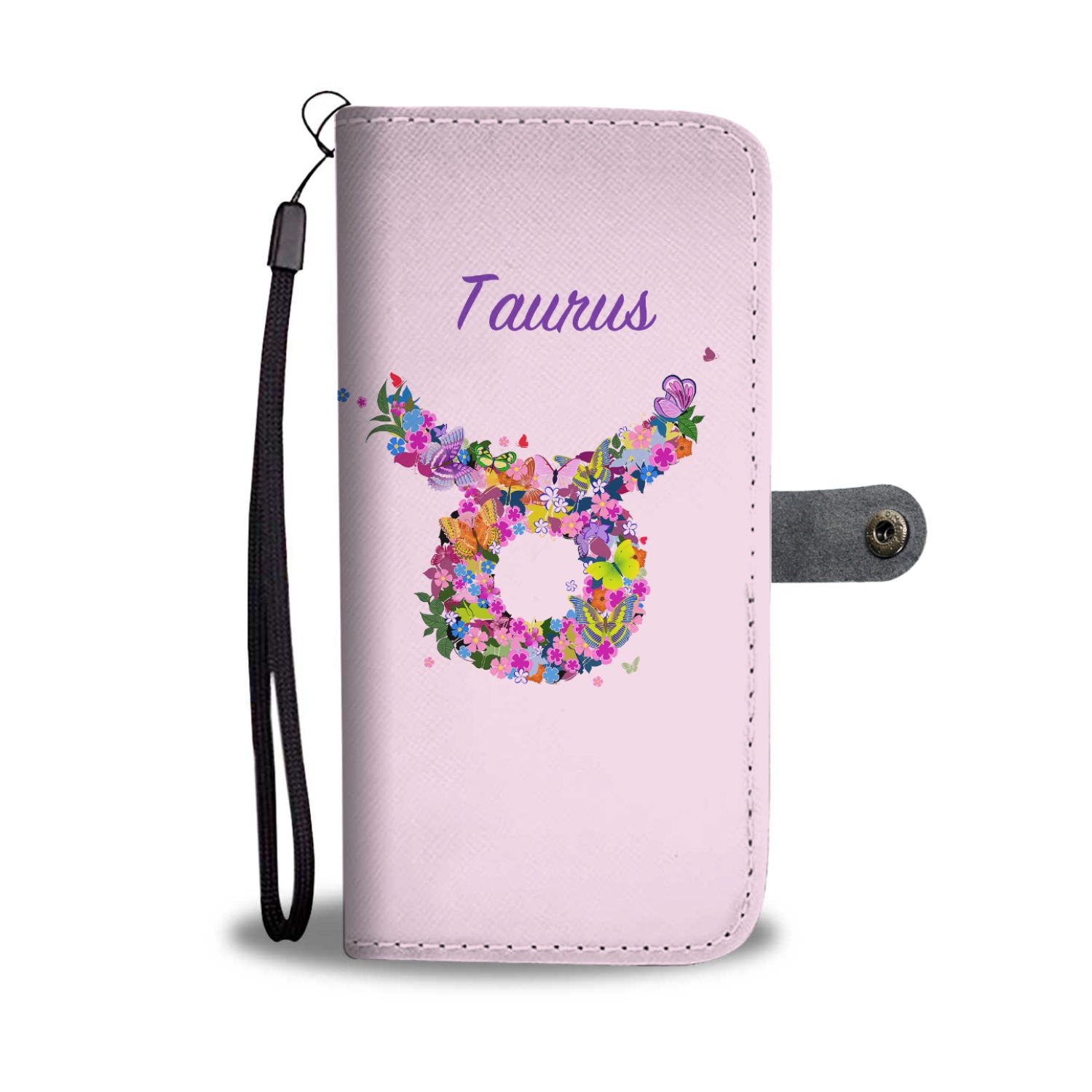 Taurus Floral Phone Wallet