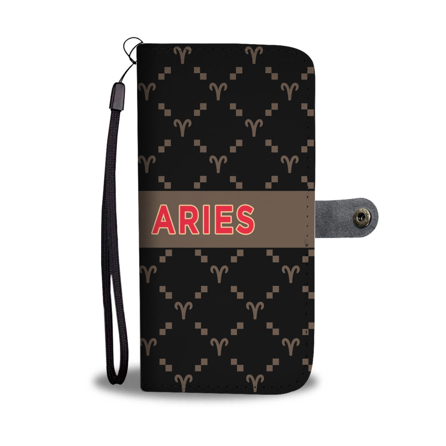 Aries G-Style Black Phone Wallet