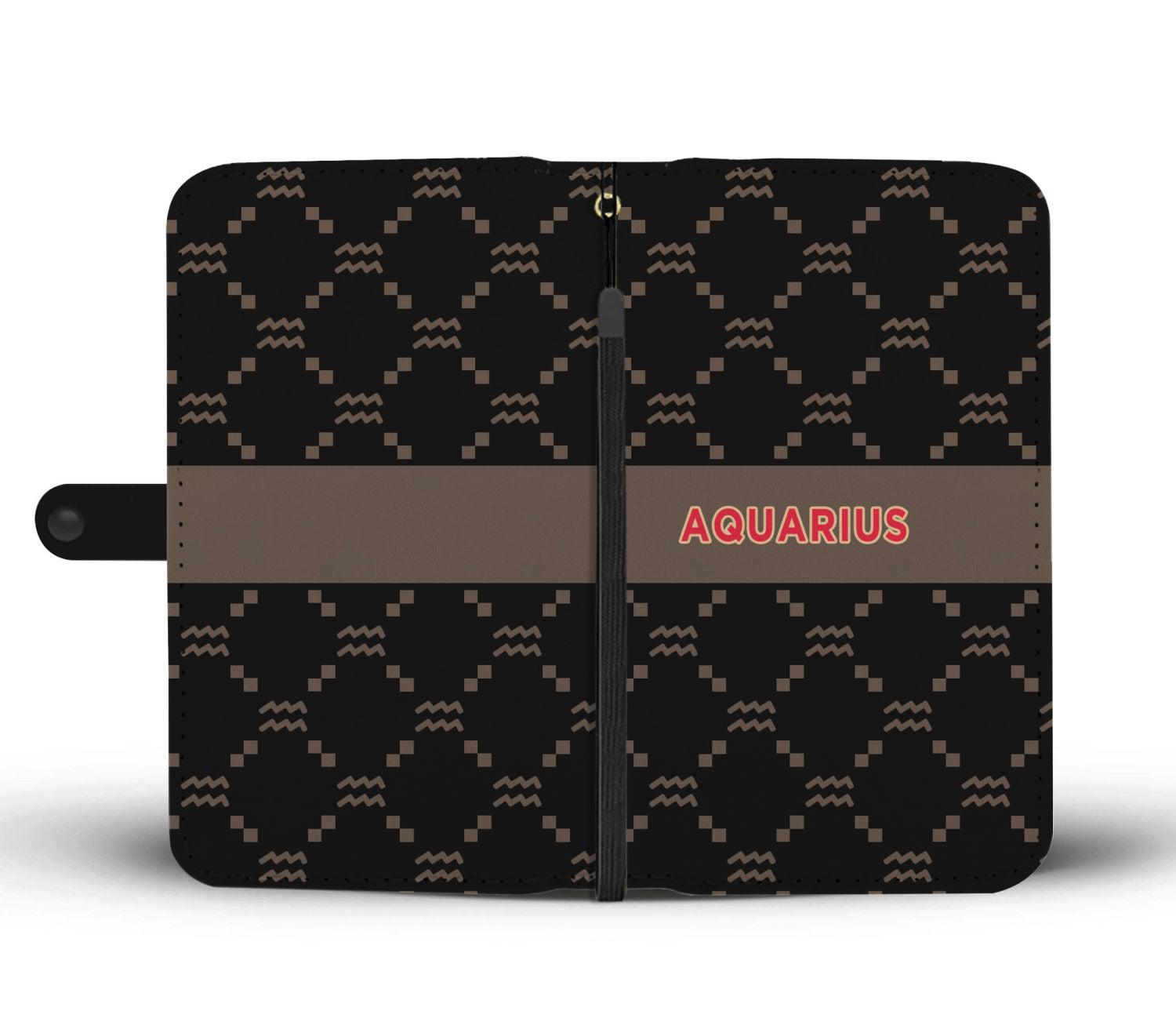 Aquarius G-Style Black Phone Wallet