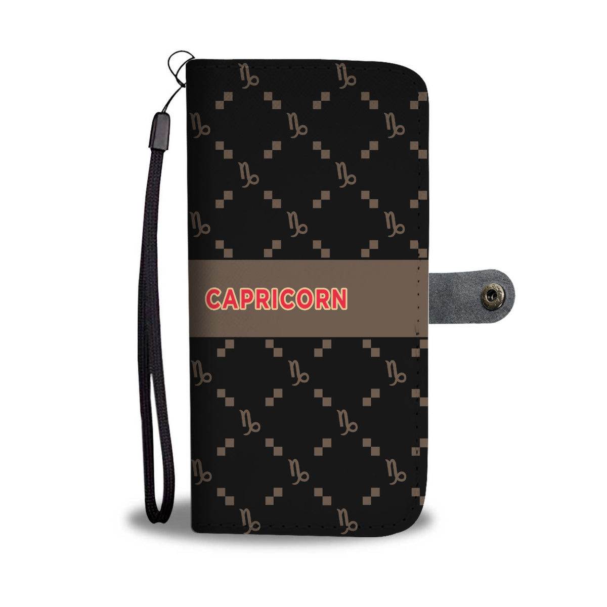 Capricorn G-Style Black Phone Wallet