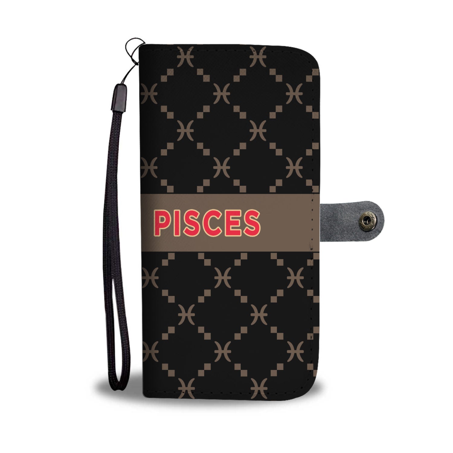 Pisces G-Style Black Phone Wallet