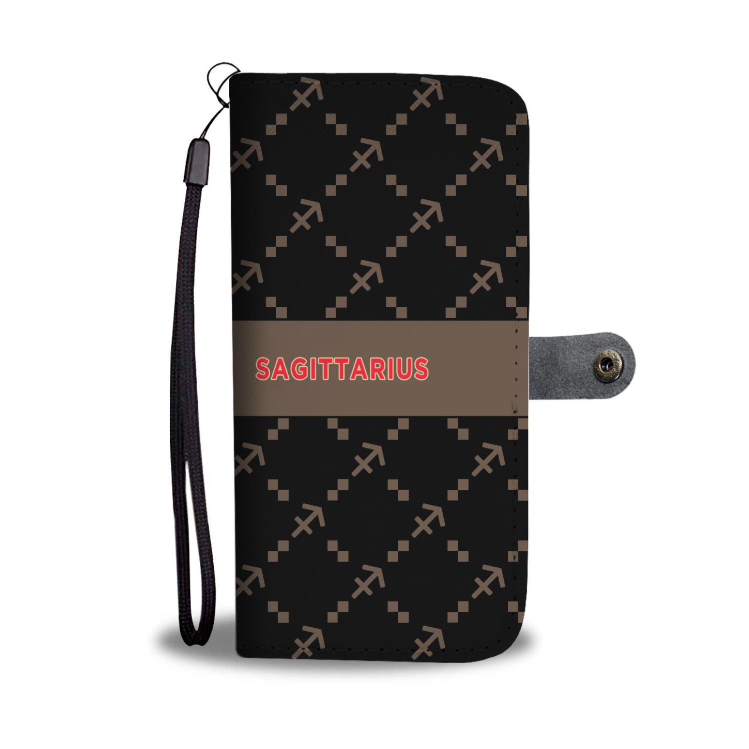 Sagittarius G-Style Black Phone Wallet