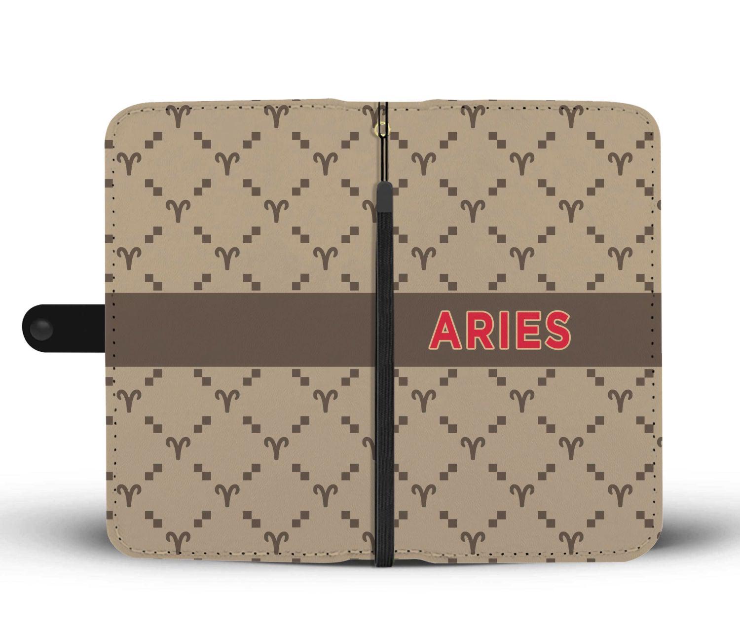 Aries G-Style Beige Phone Wallet