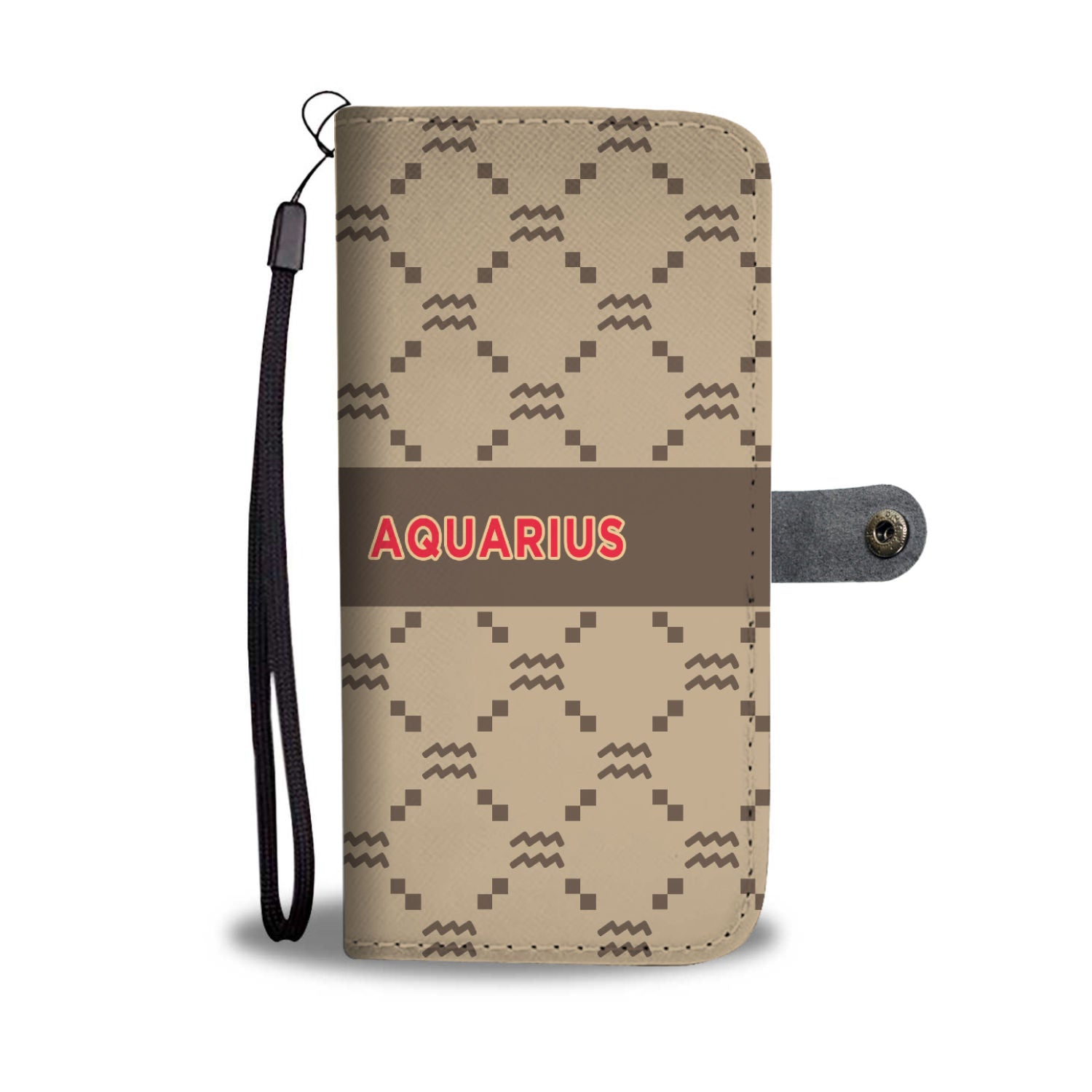 Aquarius G-Style Beige Phone Wallet