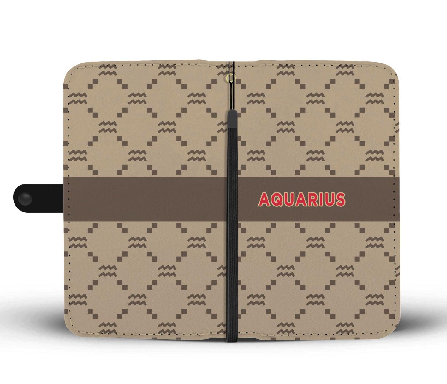 Aquarius G-Style Beige Phone Wallet