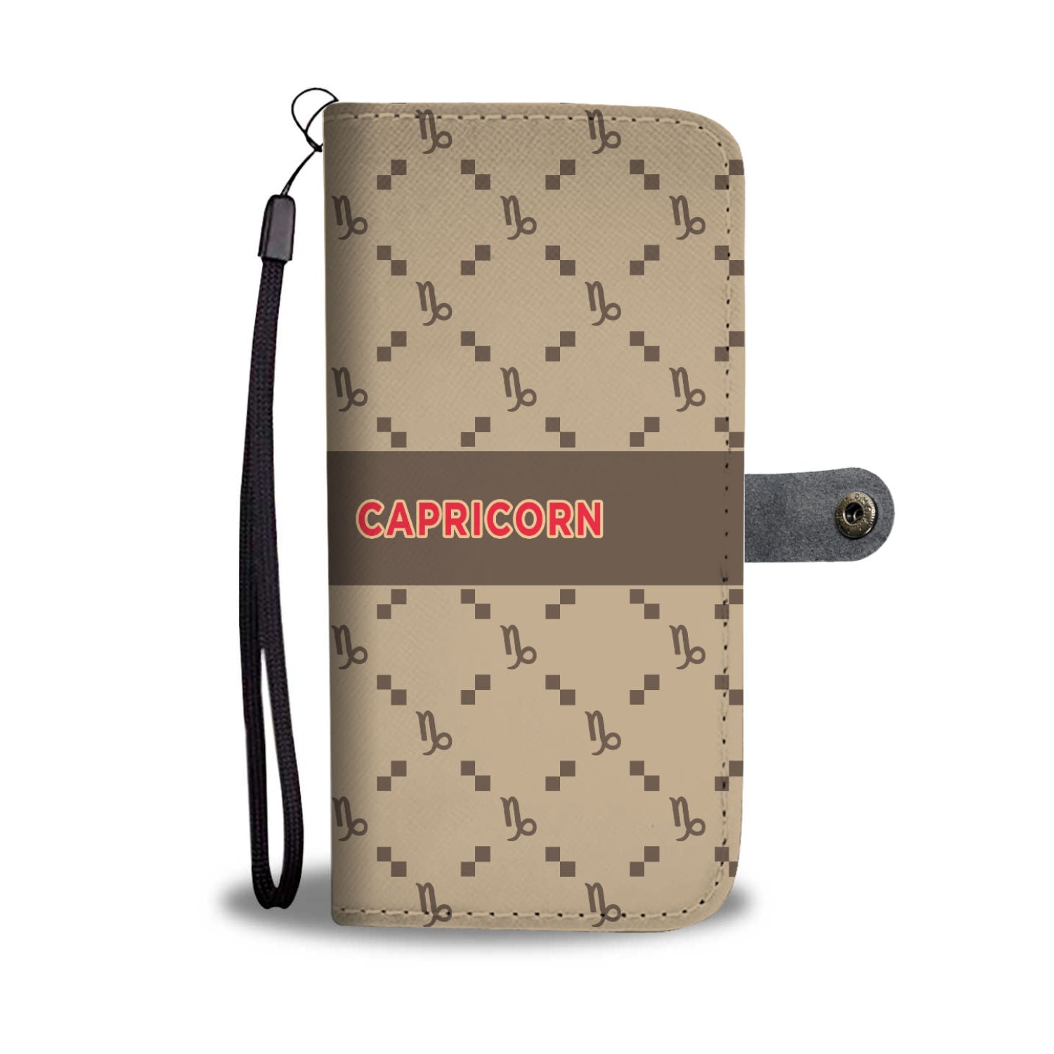 Capricorn G-Style Beige Phone Wallet