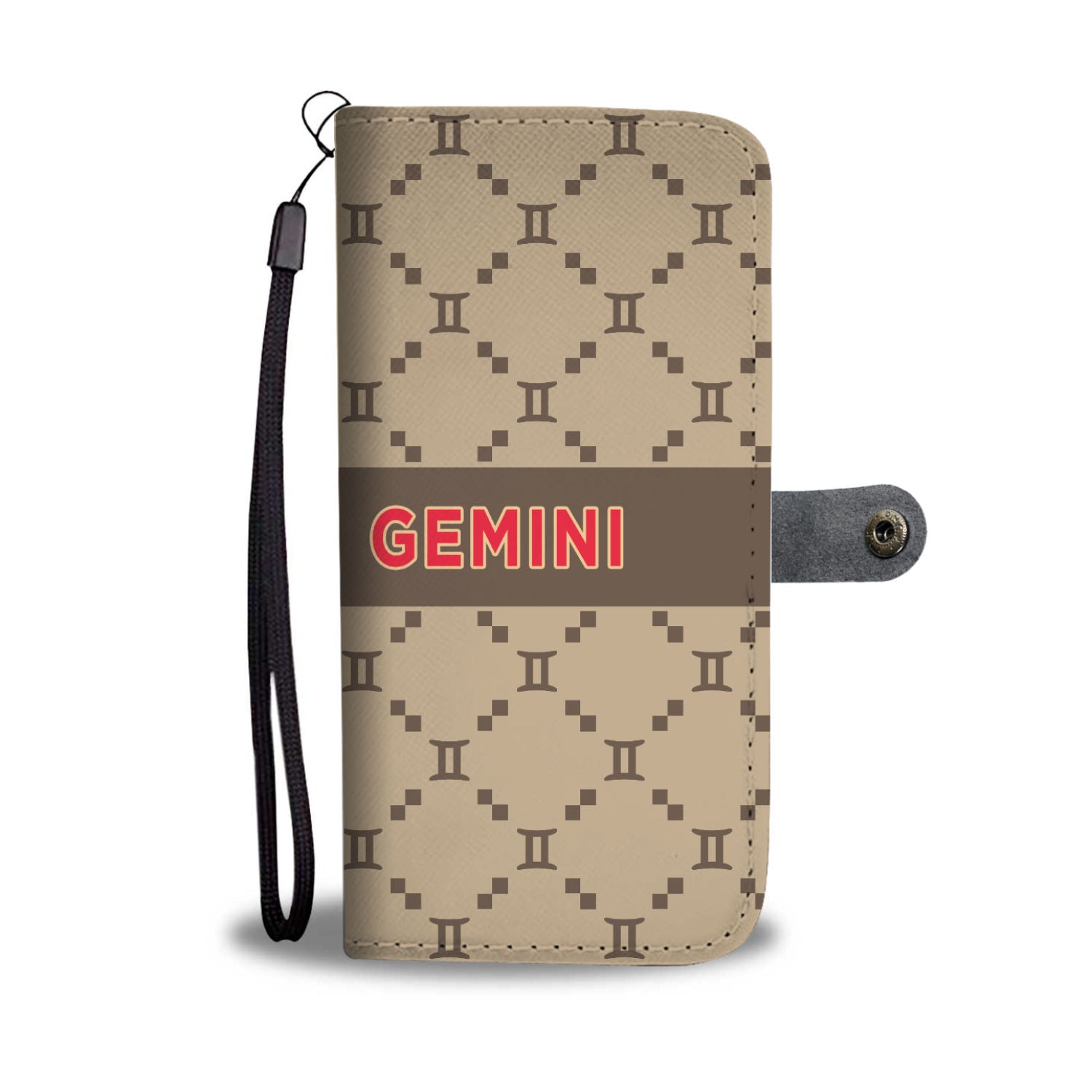 Beige GG Wallet iPhone Case