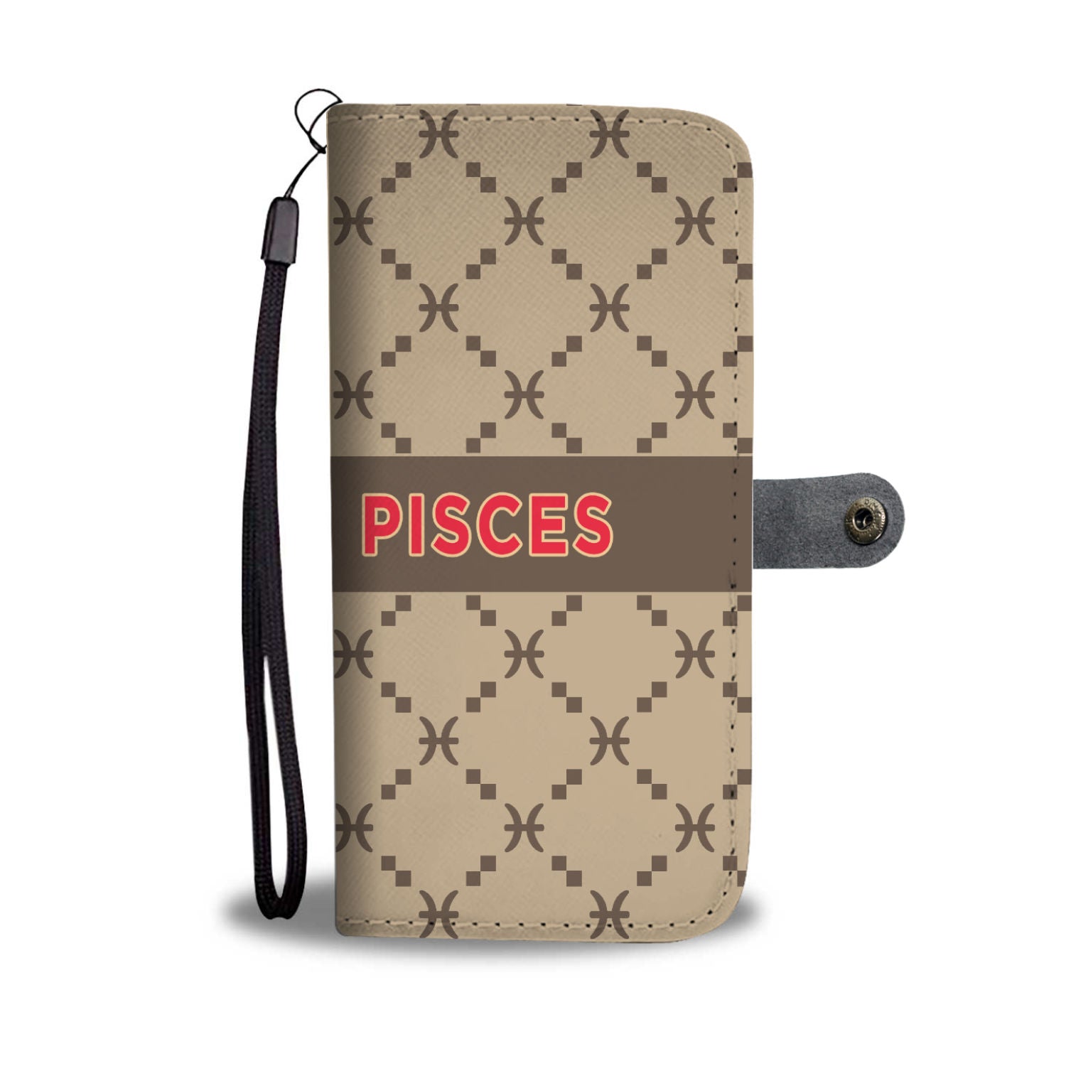 Pisces G-Style Beige Phone Wallet