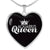 Aquarius Queen Heart Necklace zodiac jewelry for her birthday outfit