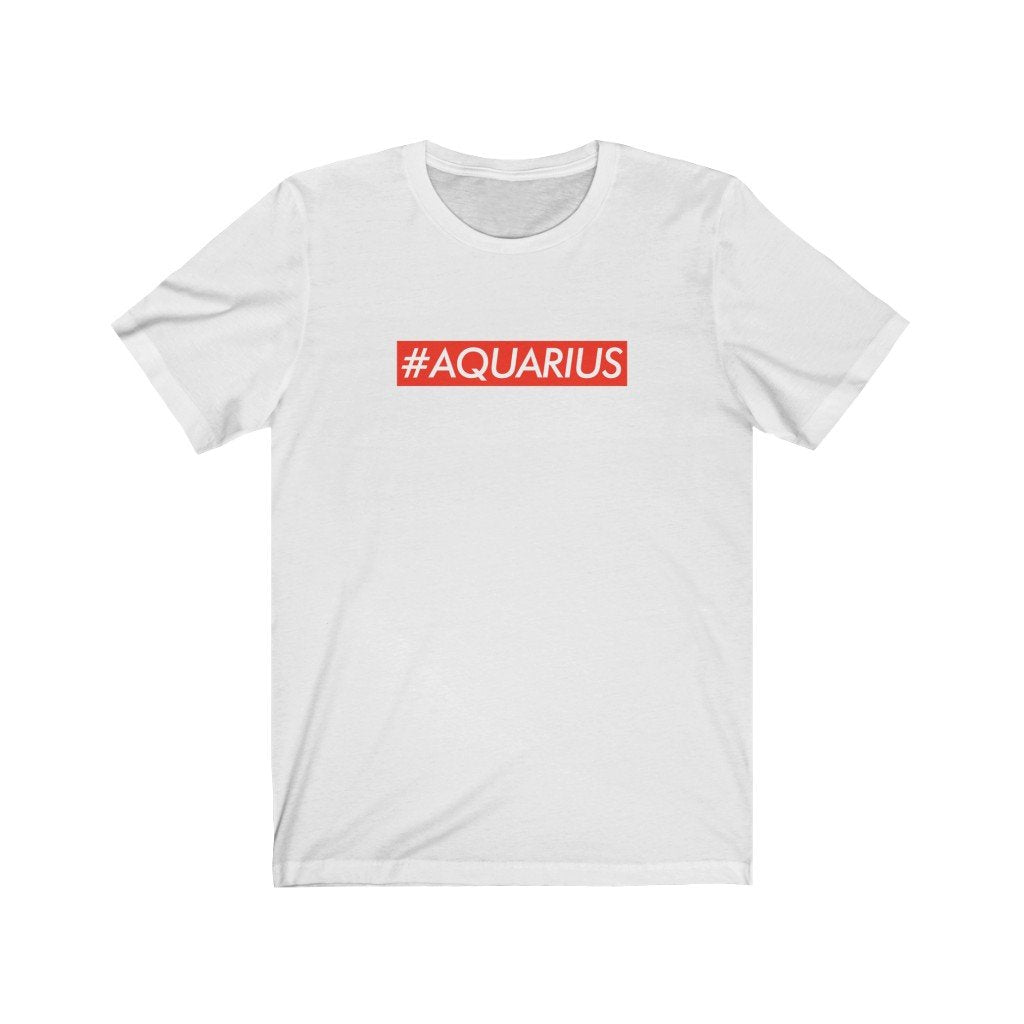 Aquarius Shirt: Aquarius Box Logo Shirt zodiac clothing for birthday outfit