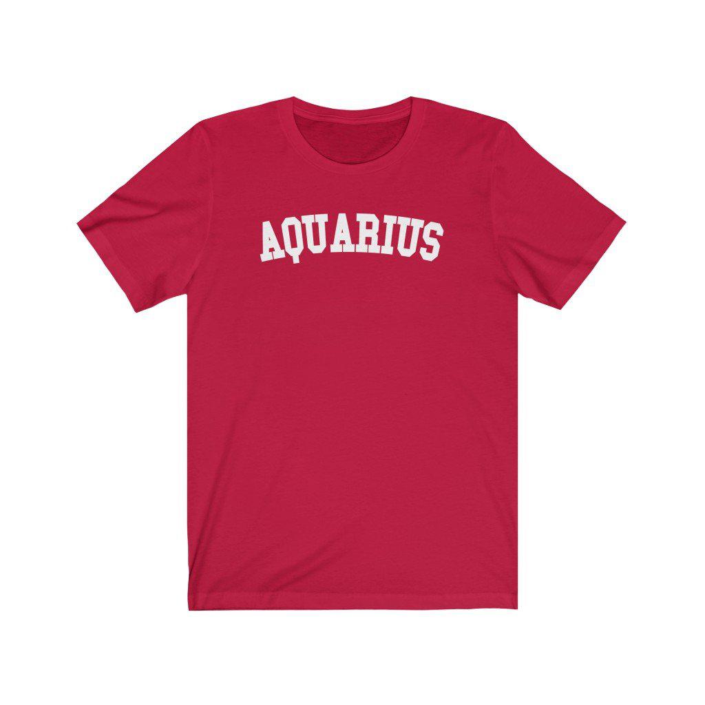 Aquarius Shirt: Aquarius Collegiate Shirt zodiac clothing for birthday outfit