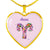 Aries Floral Heart Necklace zodiac jewelry for her birthday outfit