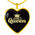 Aries Queen Heart Necklace zodiac jewelry for her birthday outfit