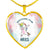 Aries Unicorn Heart Necklace zodiac jewelry for her birthday outfit