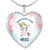 Aries Unicorn Heart Necklace zodiac jewelry for her birthday outfit