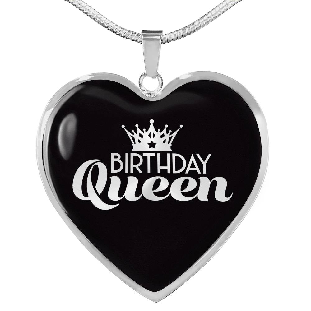Birthday Queen Heart Necklace zodiac jewelry for her birthday outfit
