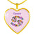 Cancer Floral Heart Necklace zodiac jewelry for her birthday outfit