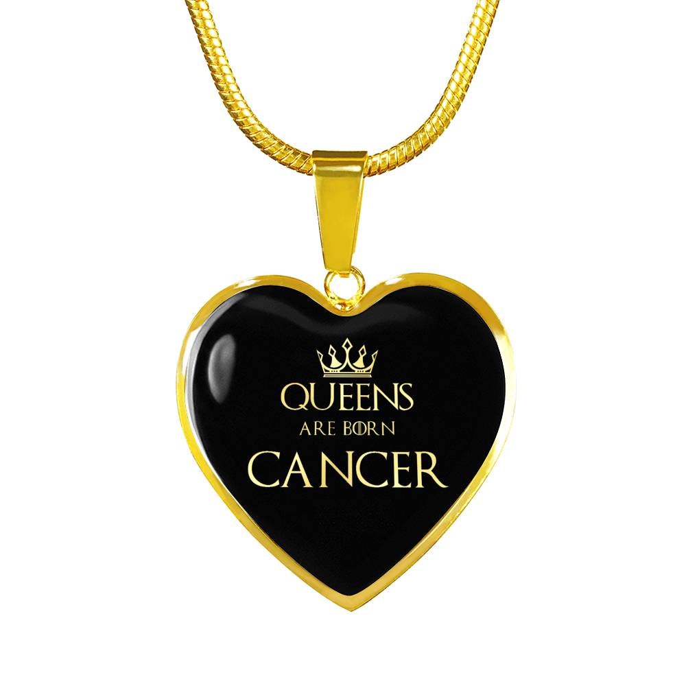 Cancer Queen Of Thrones Heart Necklace zodiac jewelry for her birthday outfit