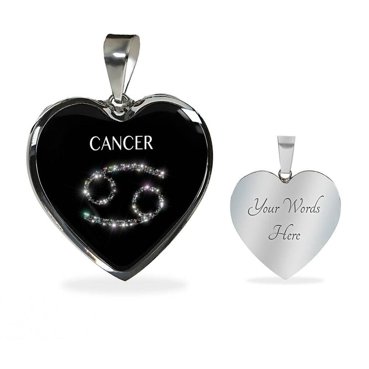 Cancer Stars Heart Bangle zodiac jewelry for her birthday outfit