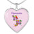 Capricorn Floral Heart Necklace zodiac jewelry for her birthday outfit