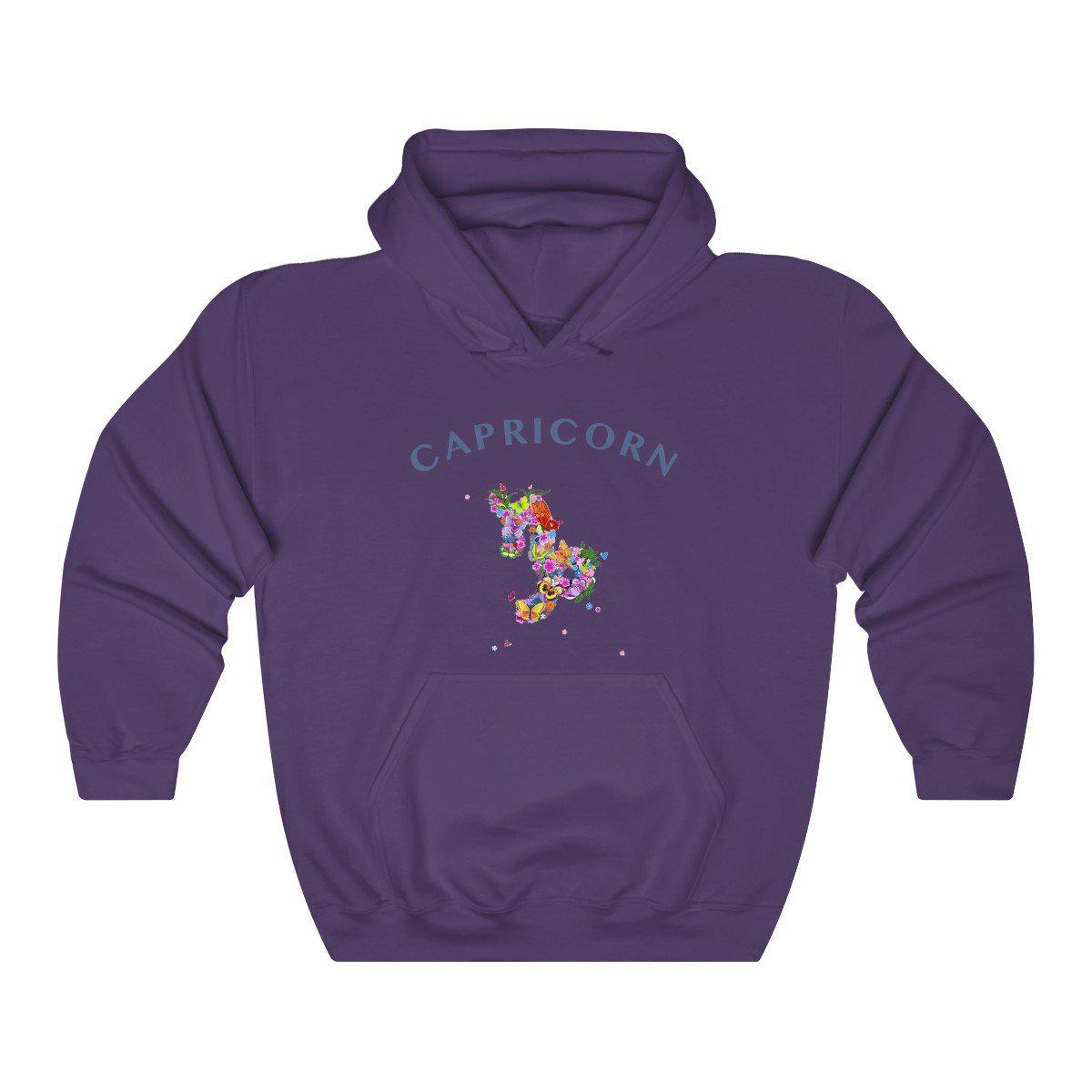 Capricorn Floral Hoodie