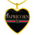 Capricorn G-Girl Heart Necklace zodiac jewelry for her birthday outfit