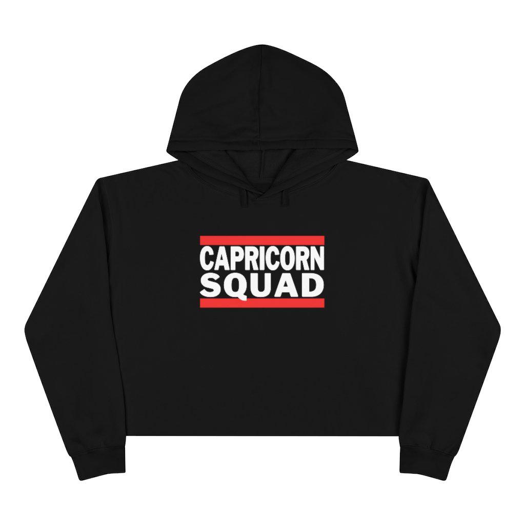 Capricorn Squad Bars Crop Hoodie
