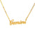 Gemini Cursive Necklace zodiac jewelry for her birthday outfit