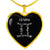 Gemini Stars Heart Necklace zodiac jewelry for her birthday outfit