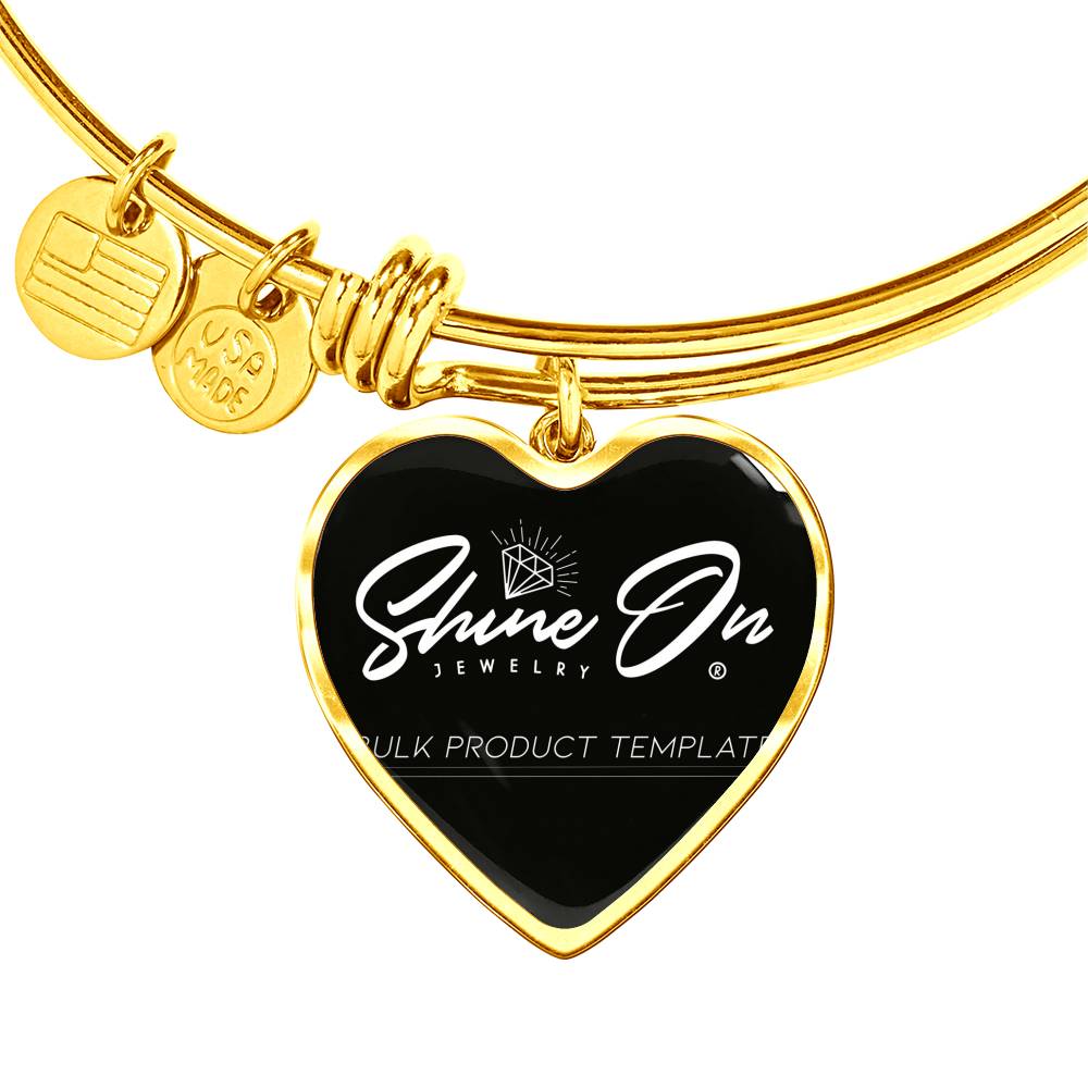 Heart Bangle zodiac jewelry for her birthday outfit