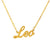 Leo Cursive Necklace zodiac jewelry for her birthday outfit