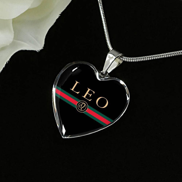 Leo G-Girl Heart Necklace zodiac jewelry for her birthday outfit