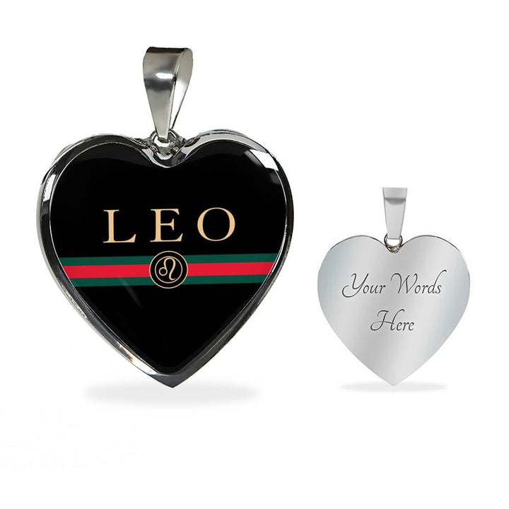 Leo G-Girl Heart Necklace zodiac jewelry for her birthday outfit