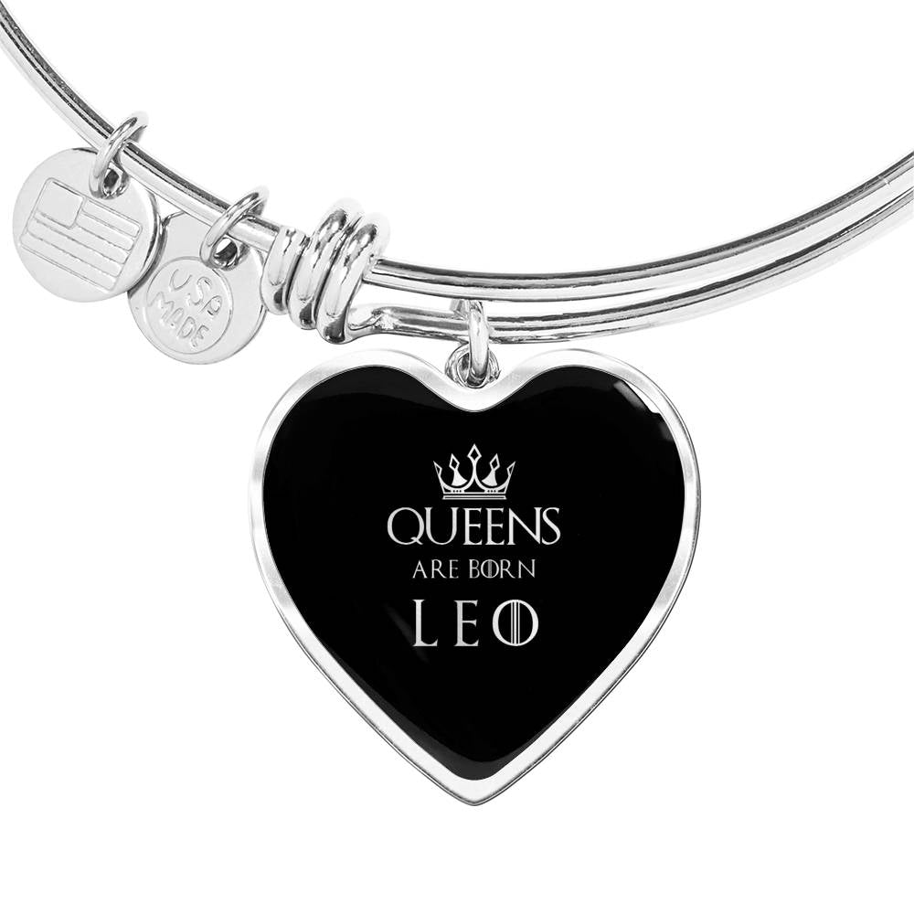 Leo Queen Of Thrones Heart Bangle zodiac jewelry for her birthday outfit
