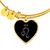 Leo Stars Heart Bangle zodiac jewelry for her birthday outfit
