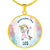 Leo Unicorn Circle Necklace zodiac jewelry for her birthday outfit