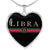 Libra G-Girl Heart Necklace zodiac jewelry for her birthday outfit