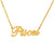 Pisces Cursive Necklace zodiac jewelry for her birthday outfit