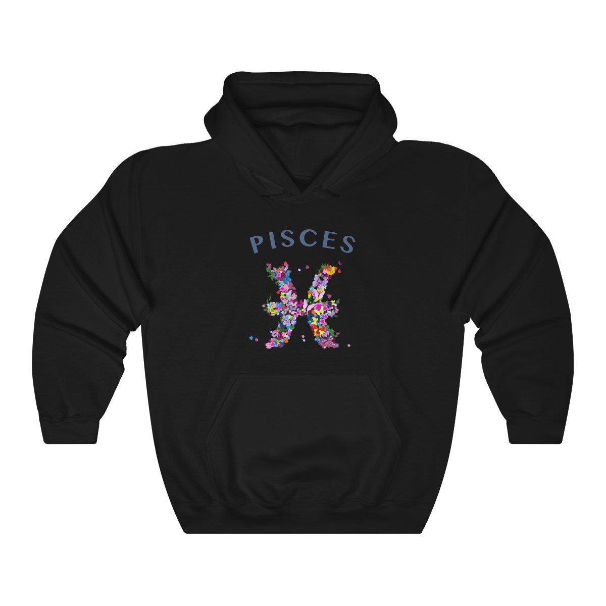 Pisces Floral Hoodie