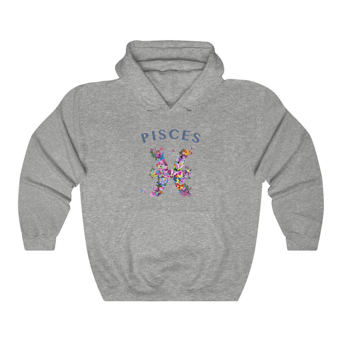 Pisces Floral Hoodie